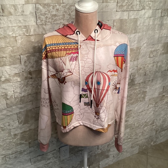 Fresh Hoods Balloon Land Cropped Hoodie - Picture 2 of 9